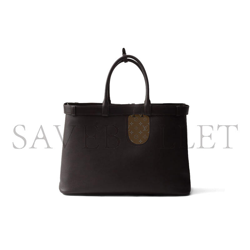 PRADA BUCKLE LEATHER BAG WITH BELT 2VG126 (48*34*18cm)